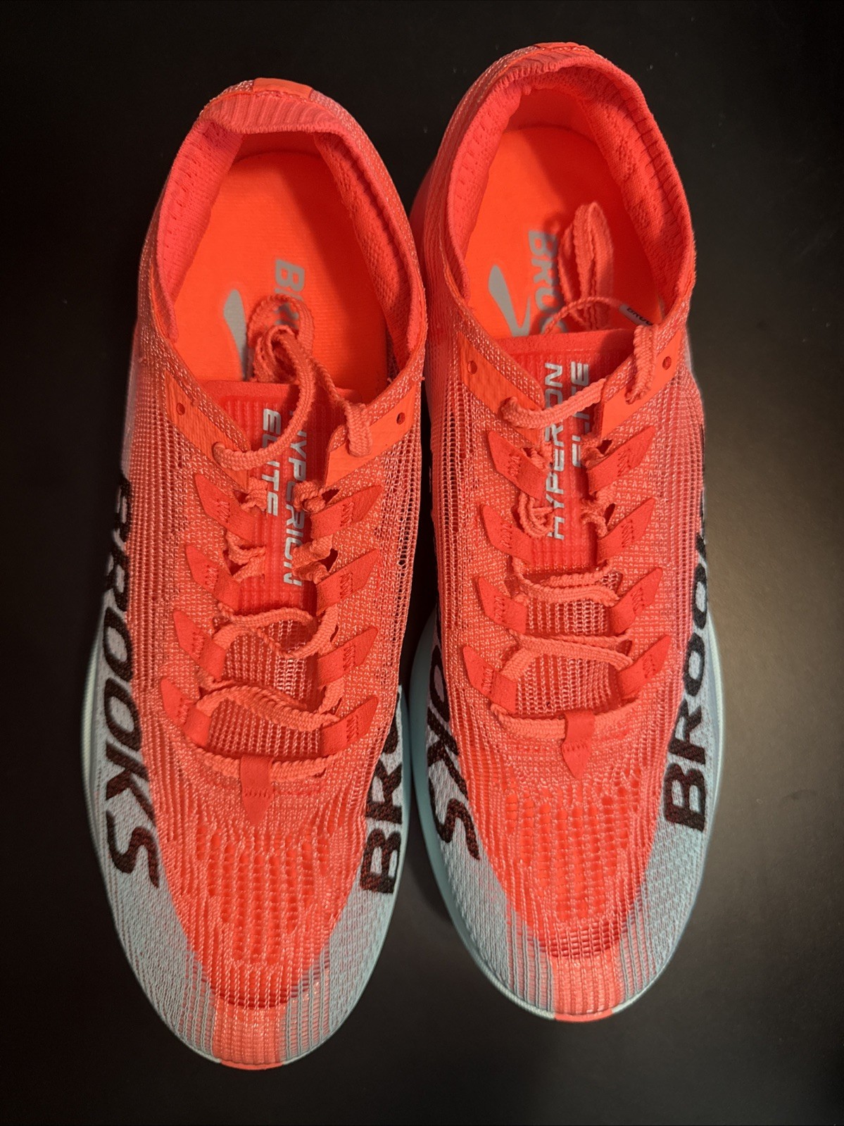 Brooks Hyperion Elite 5 Pink Clay Atomizer Blue Running Shoe Size 11 New