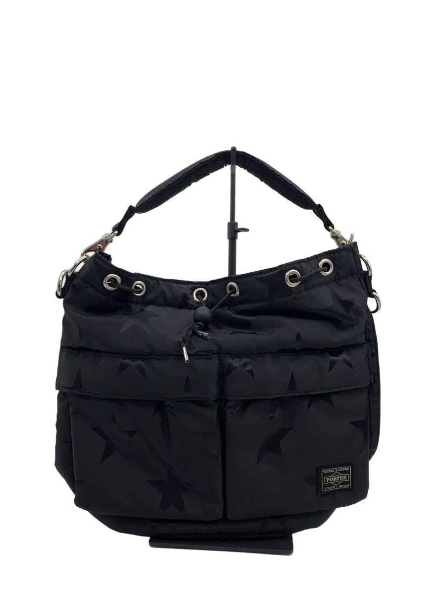 PORTER shoulder bag nylon BLK all over pattern 867 01626