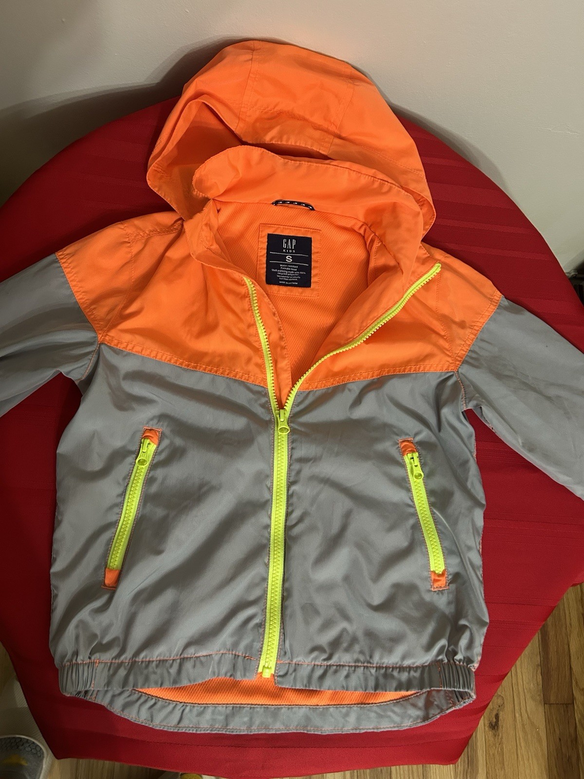GAP Kids 100% Recycled Polyester Colorblock Windbuster Size S