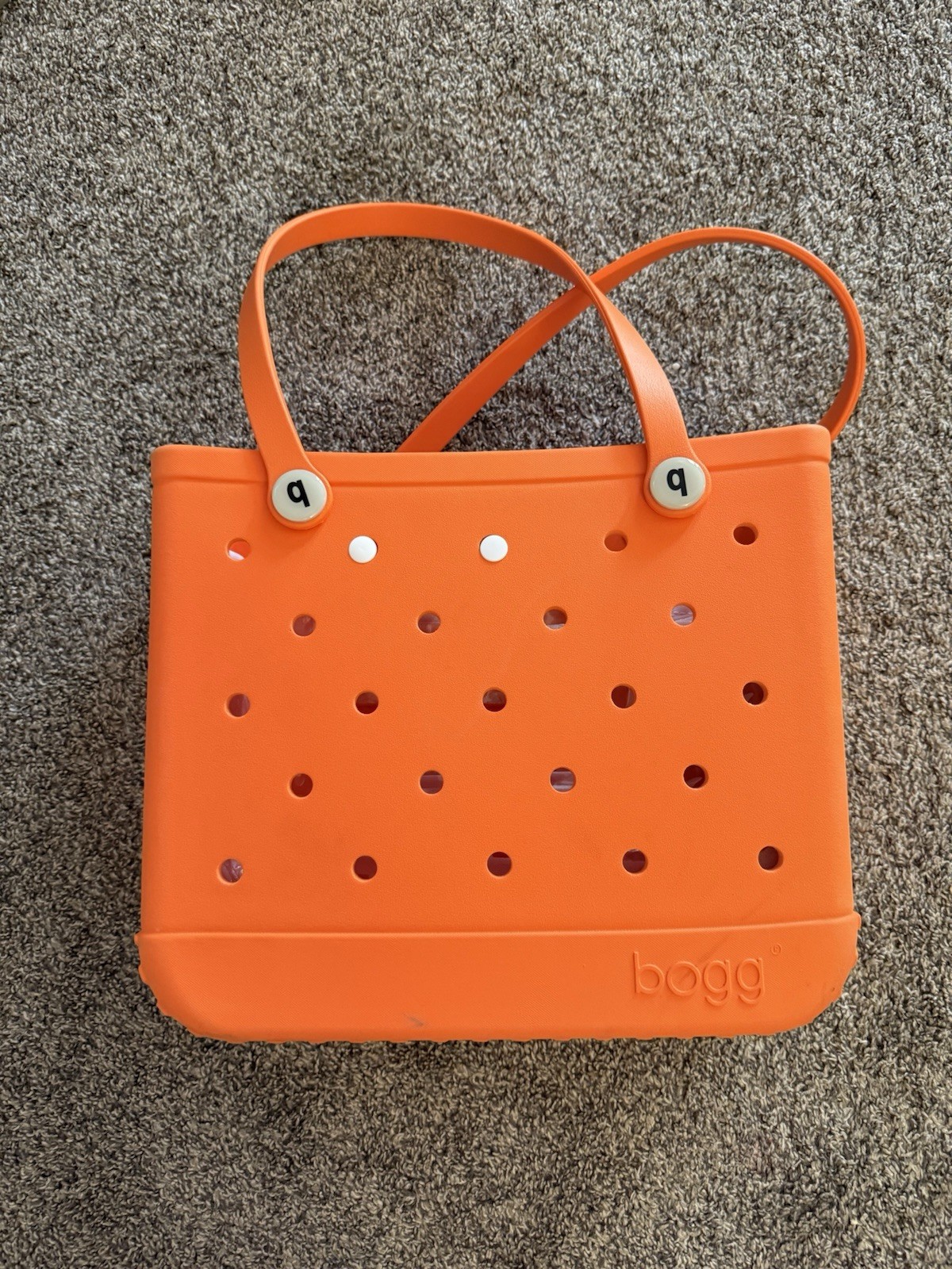 Bogg Medium Tote Bag Orange with Removable Zipped Pouch