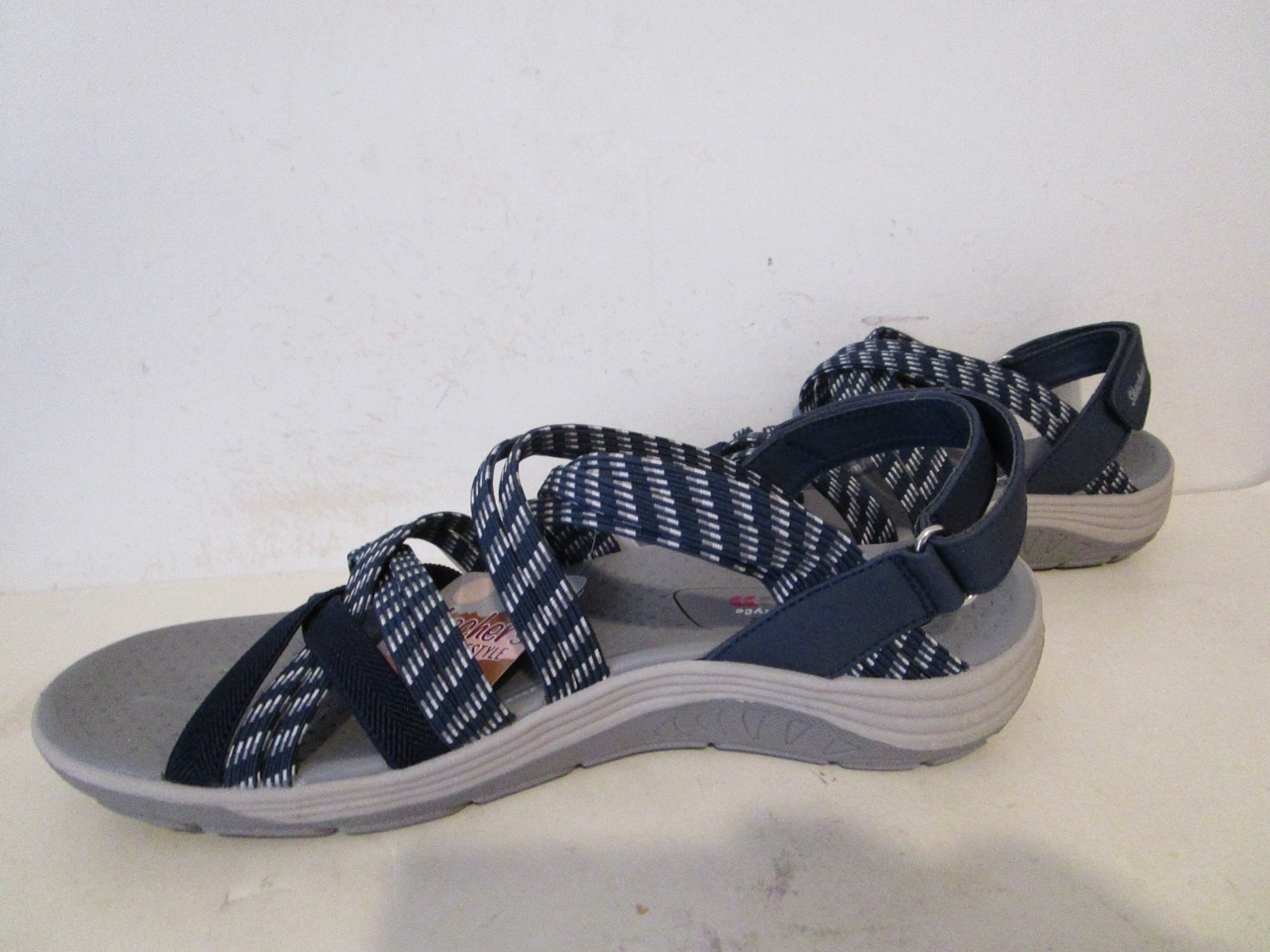 Skechers Washable Vegan Reggae Cup Sport Womens Sandals Navy Size 8