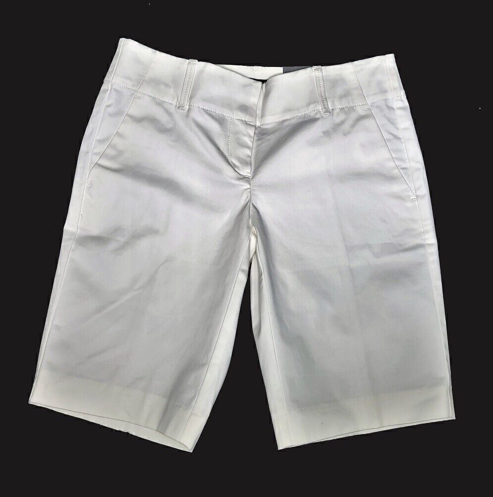 NWT Ann Taylor Crisp white Board Walk Bermuda walking women’s Shorts