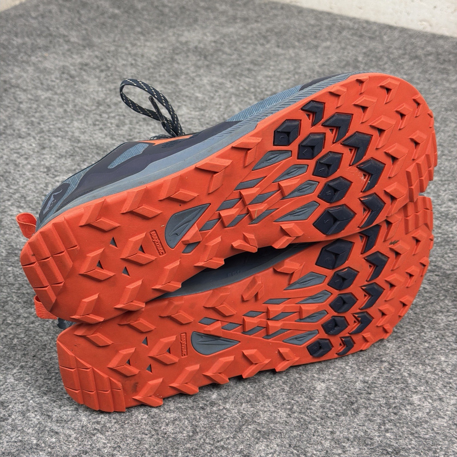 Altra Lone Peak Trail Running Shoes Mens 11.5 Blue Orange Zero Drop Hiking