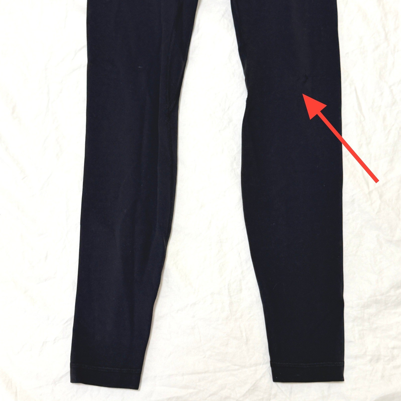 Lululemon Align Pant 28″ Black Yoga Leggings LW5CTES Size 4- FLAWED