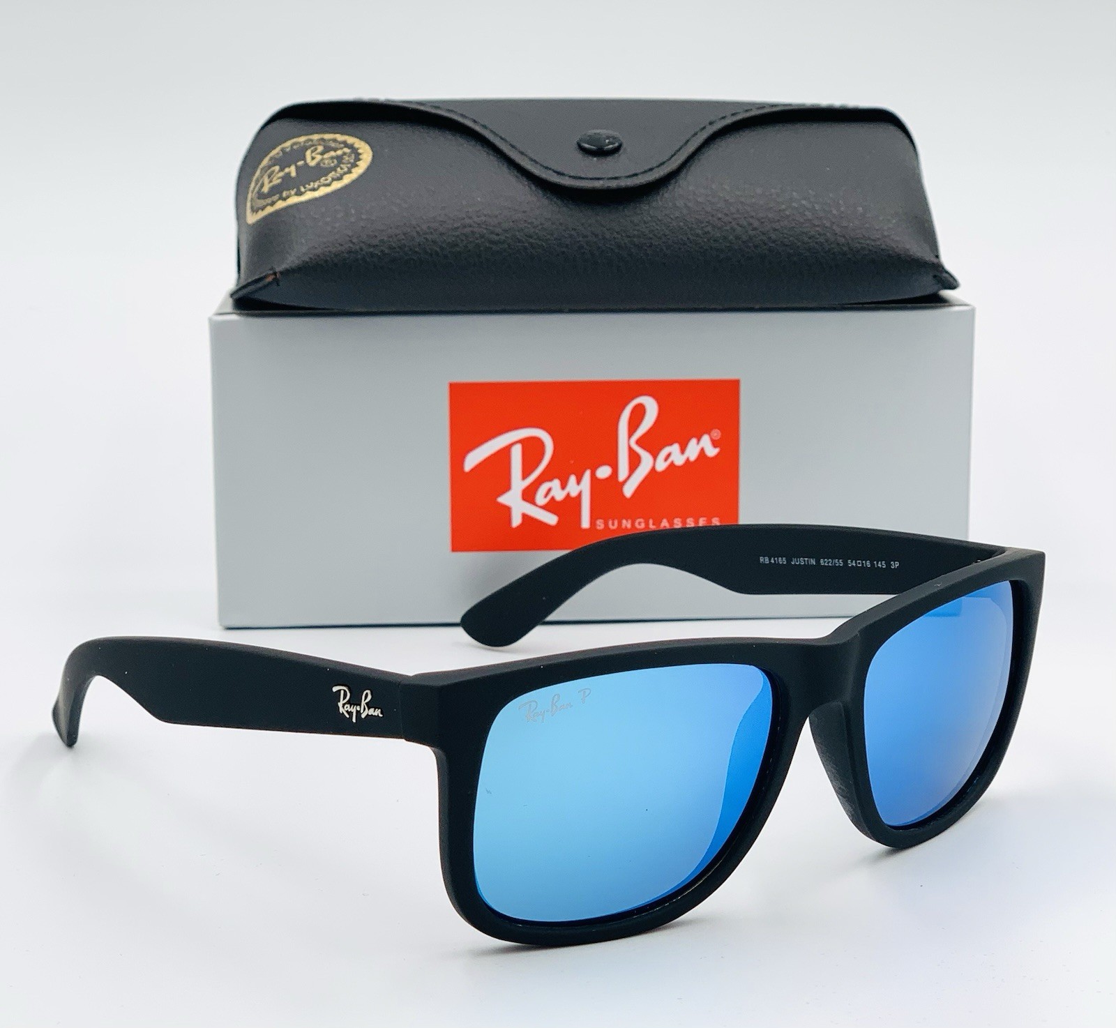 Ray-Ban Polarized Sunglasses Rb4165 Blue Mirror 622/55 Men Sport Sunglasses