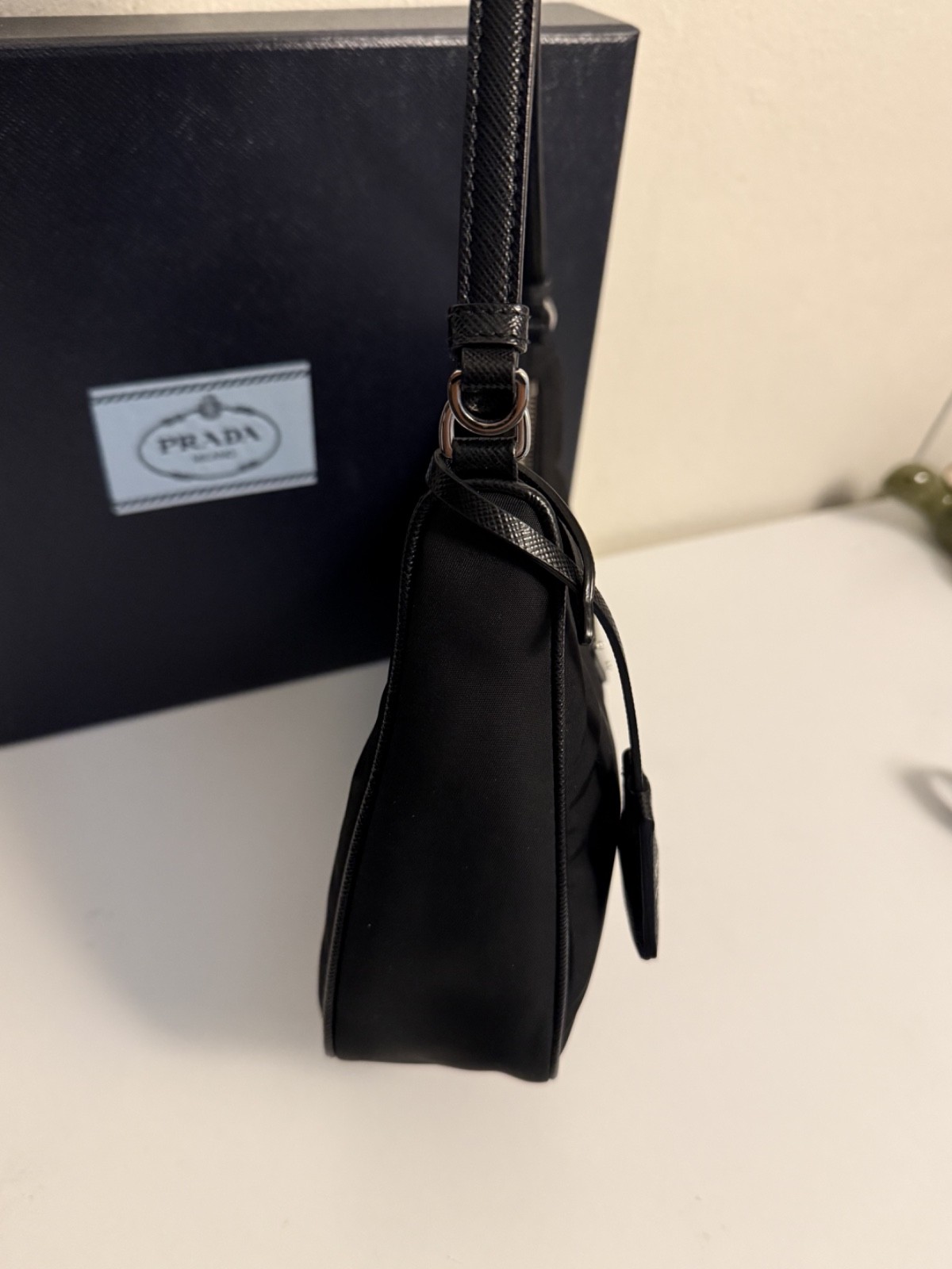 PRADA Re-Edition 2000 Shoulder Bag Mini Black Nylon