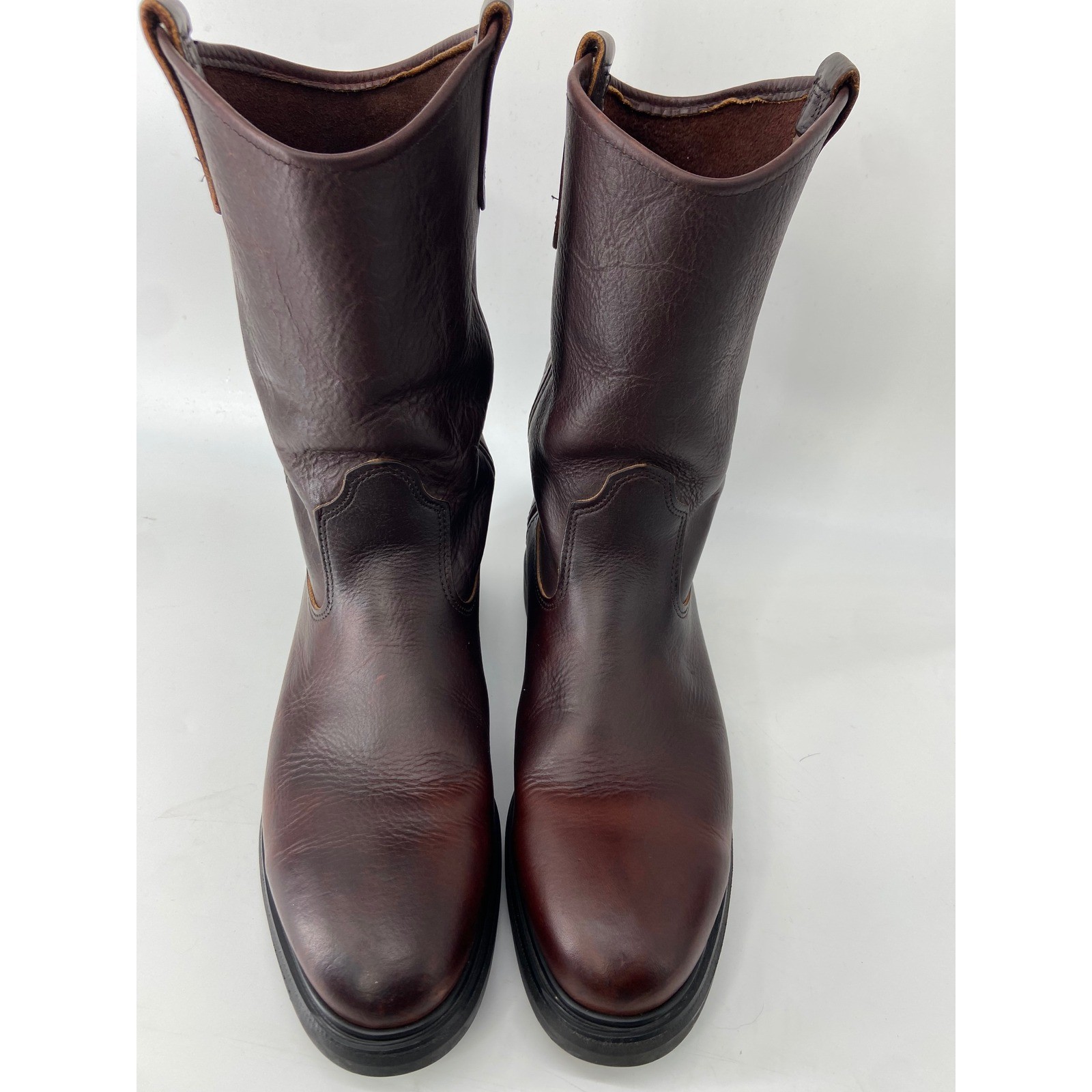 Red Wing Pecos Boots Mens 10.5 Brown 1178 Western Work Heritage Pull On Leather
