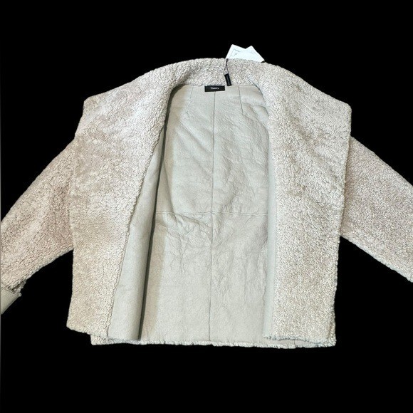 THEORY***Lamb Reversible Shearling Coat Jacket***Size Petite $2895
