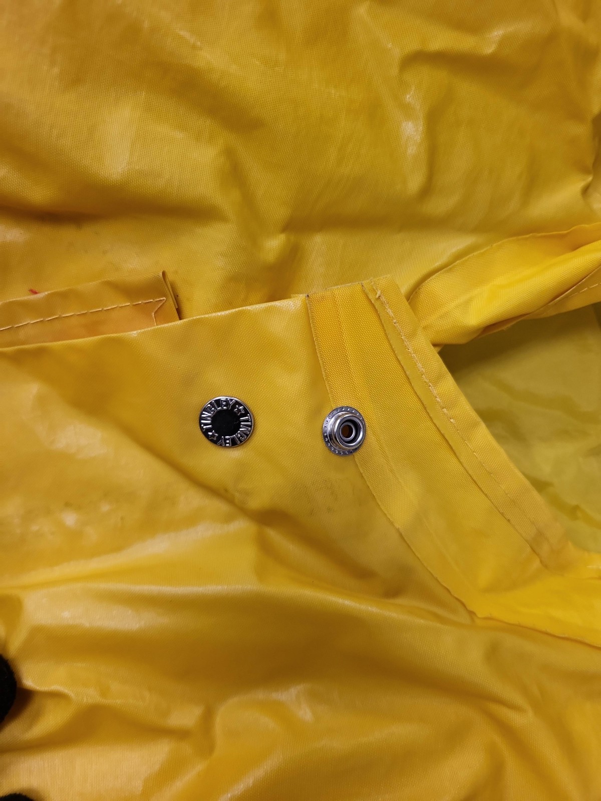 Tingley Men’s XL Yellow Raincoat Jacket Snap Front Heavy Duty Waterproof Slicker
