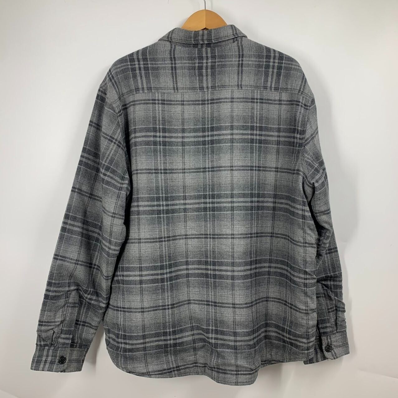 Rails Men’s Worthing Button-up Lined Flannel Shirt Jacket in Grey Melange SZ XXL