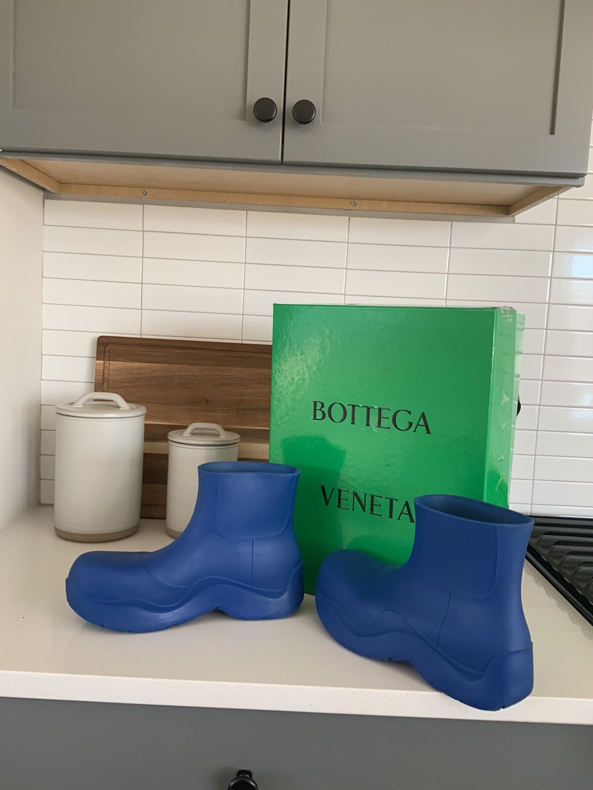 Bottega Veneta Blue Puddle Boots size 44