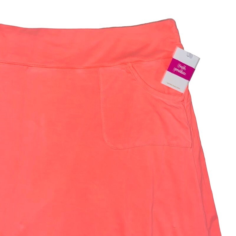 FRESH PRODUCE Medium Sunset Orange Stretch Knit CITY Skort Skirt $65 NWT M
