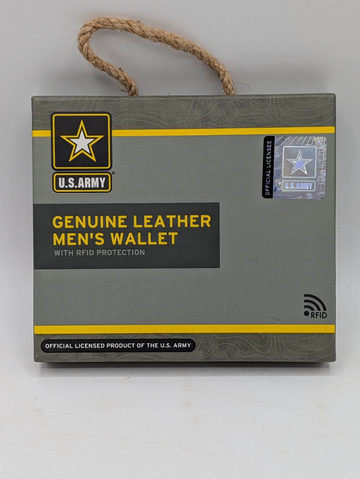U.S. Armed Forces RFID Men’s Genuine Leather Wallet US Army