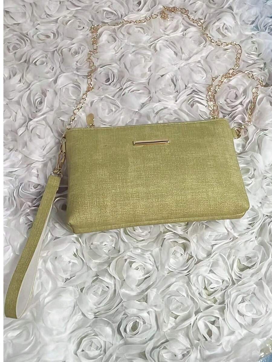 Small Square Bag Women PU Leather Crossbody Chain Purse Casual Shoulder Mini