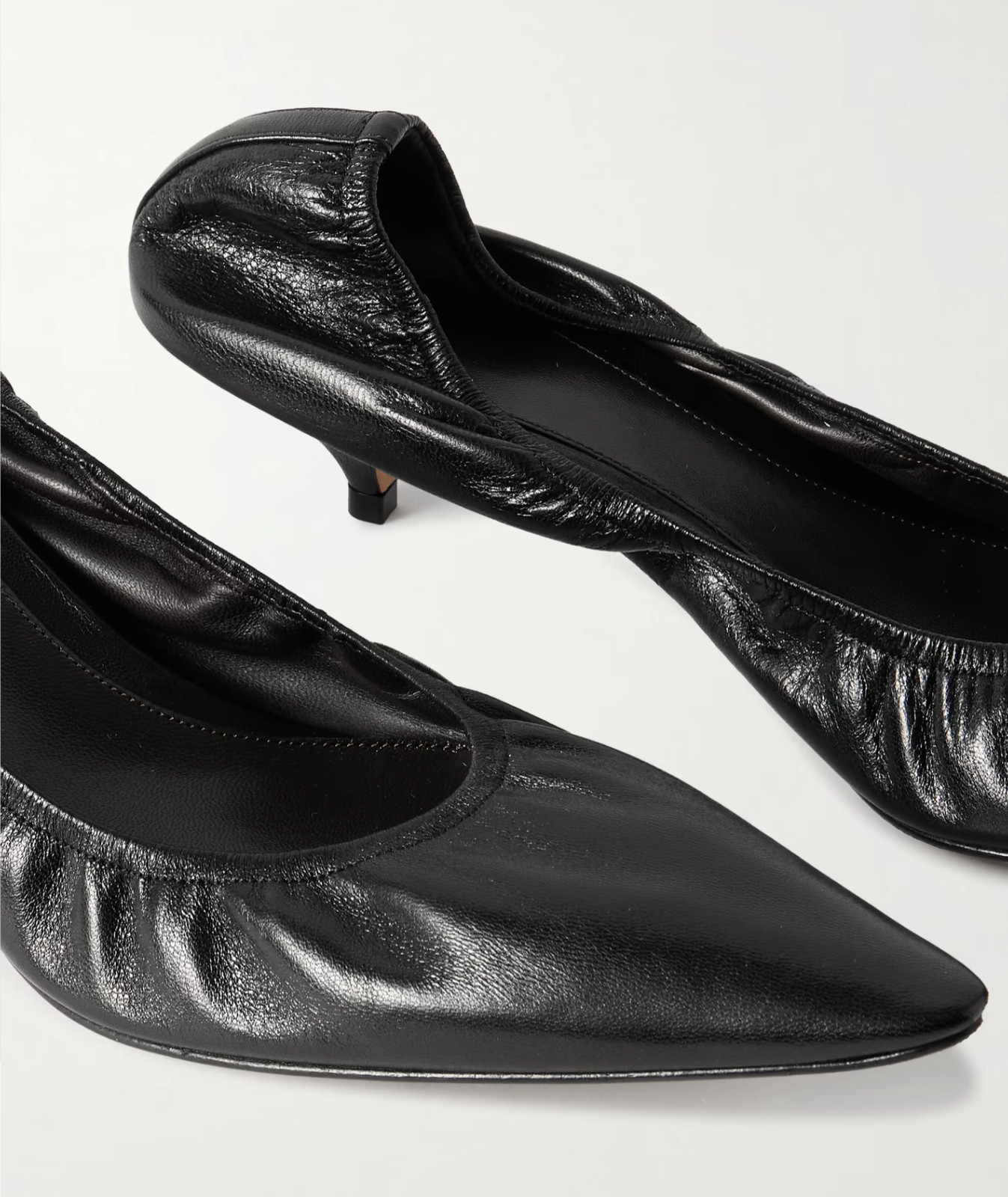 THE ROW: “LIISA SOFT LEATHER” BLACK HEELS – A PERFECT CLASSIC & NWT’S!!!! US8.5