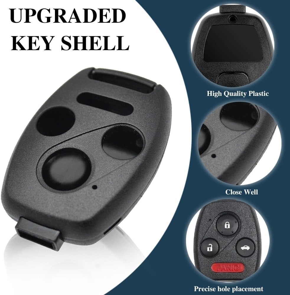 Carcasa Llave Remota para Entrada Sin Automóvil Honda 2003-2012 Fácil Instalar