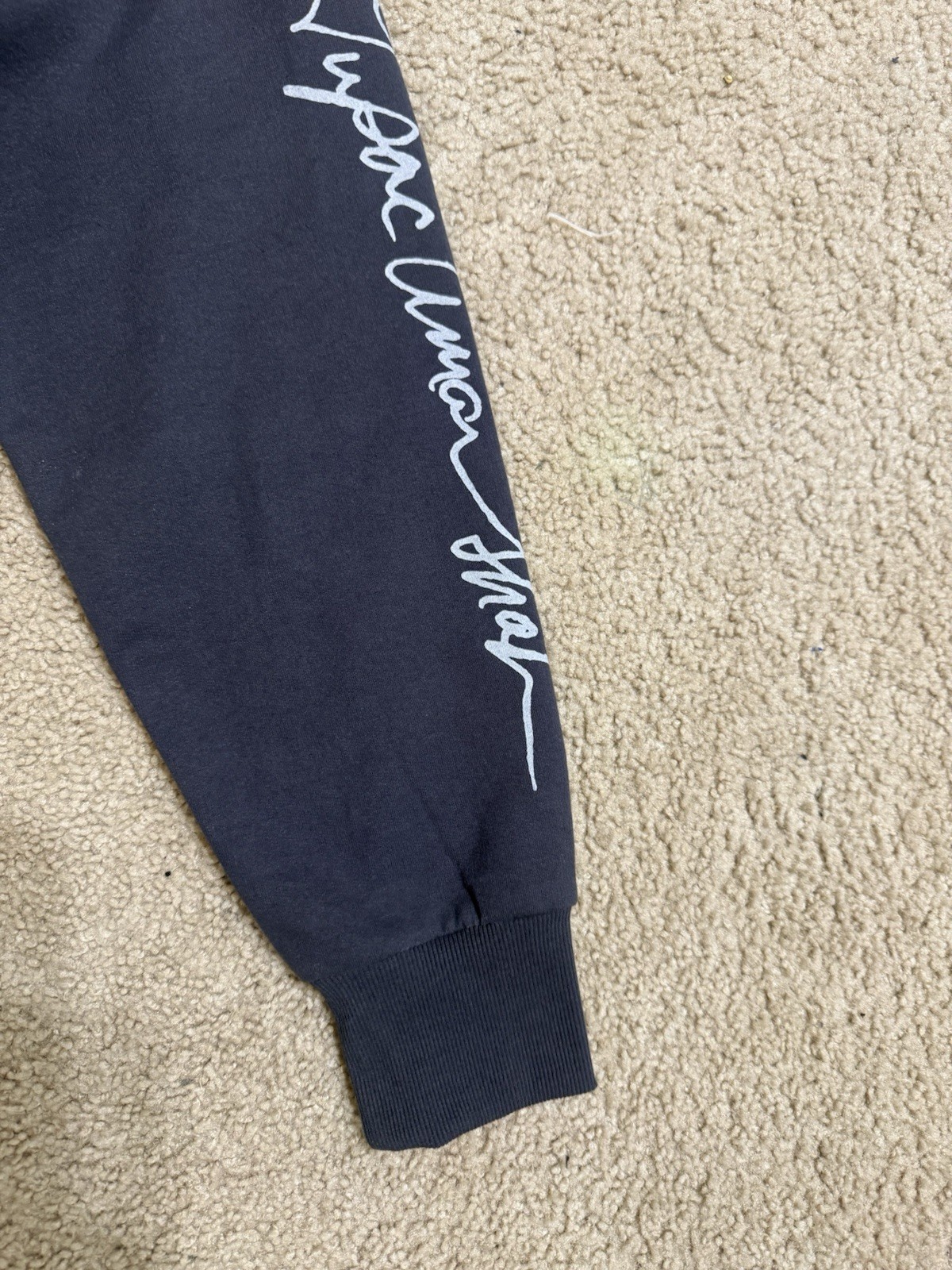 2Pac California Love Graphic Hoodie Medium Volcanic Ash Grey Mens New Size M