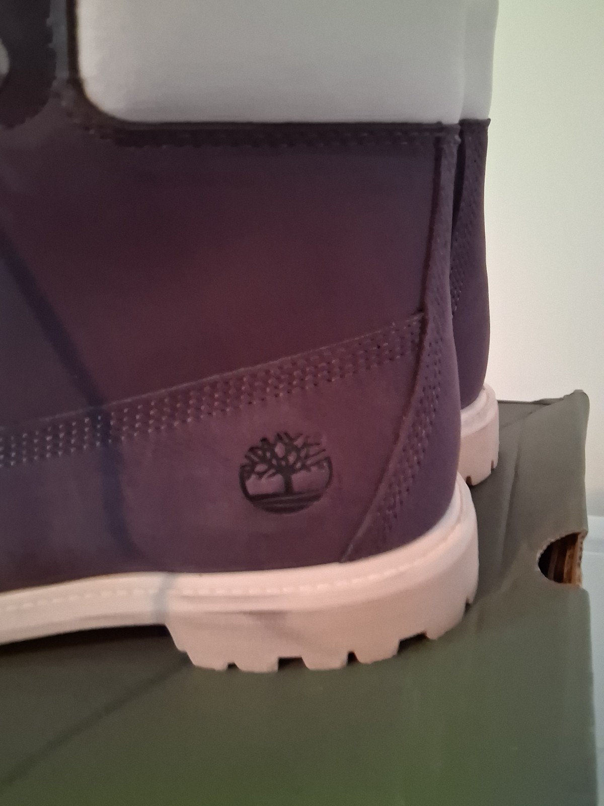 Timberland Premium 6in Waterproof Nubuck Work Boot Purple Women’s 9 M