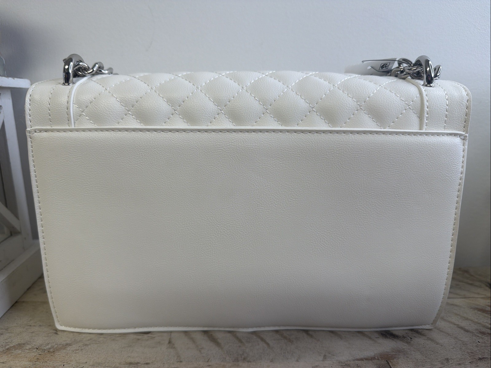 I.N.C. International Concepts Ajae Vanilla Quilted Shoulder Bag Chain Strap NWT