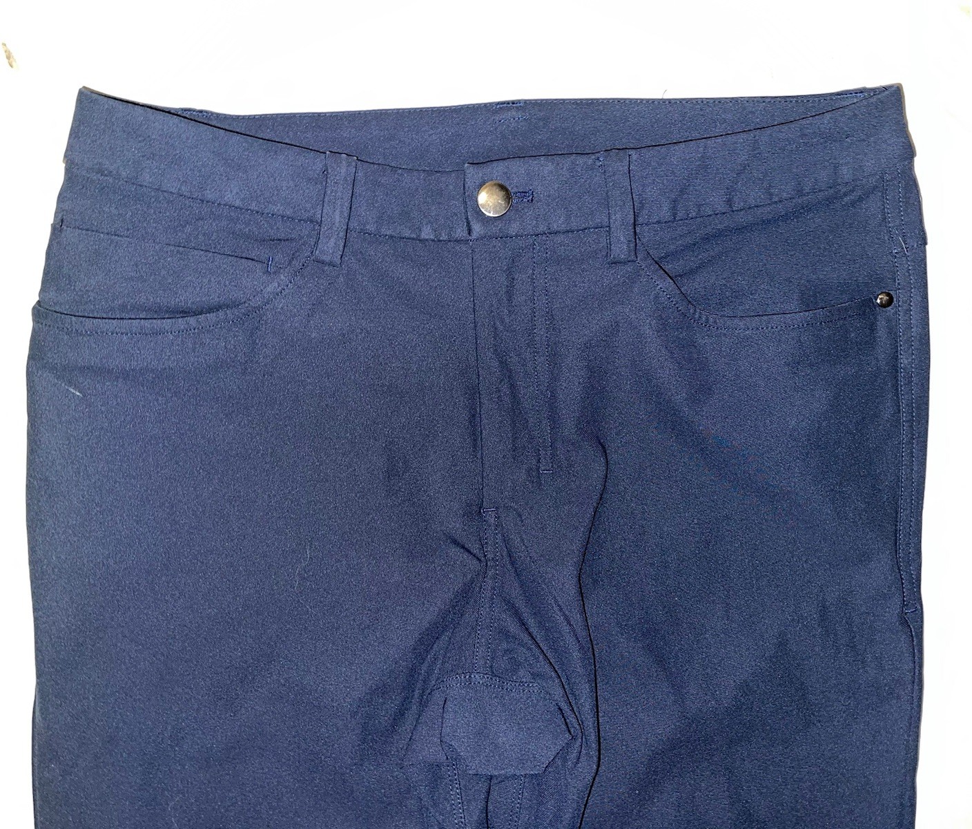 Lululemon ABC Mens 30X32 Classic Warpstreme Performance Stretch Pants Navy Blue