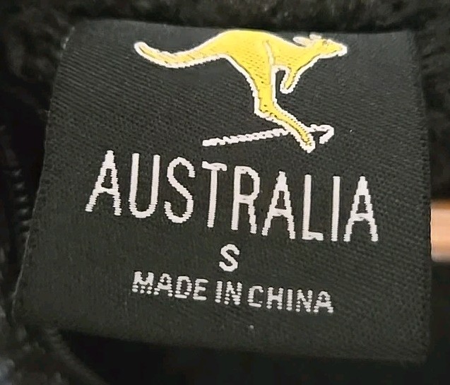 Australia Size Small hooded Jacket. It has a Kangaroo Embroidered on The Front