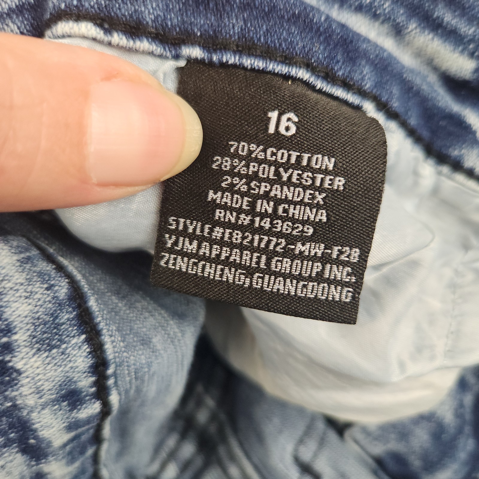 Encrypted Slim Moto Jean Fit 28×28 Tag 16 Acid Wash Streetwear Articulated Pant