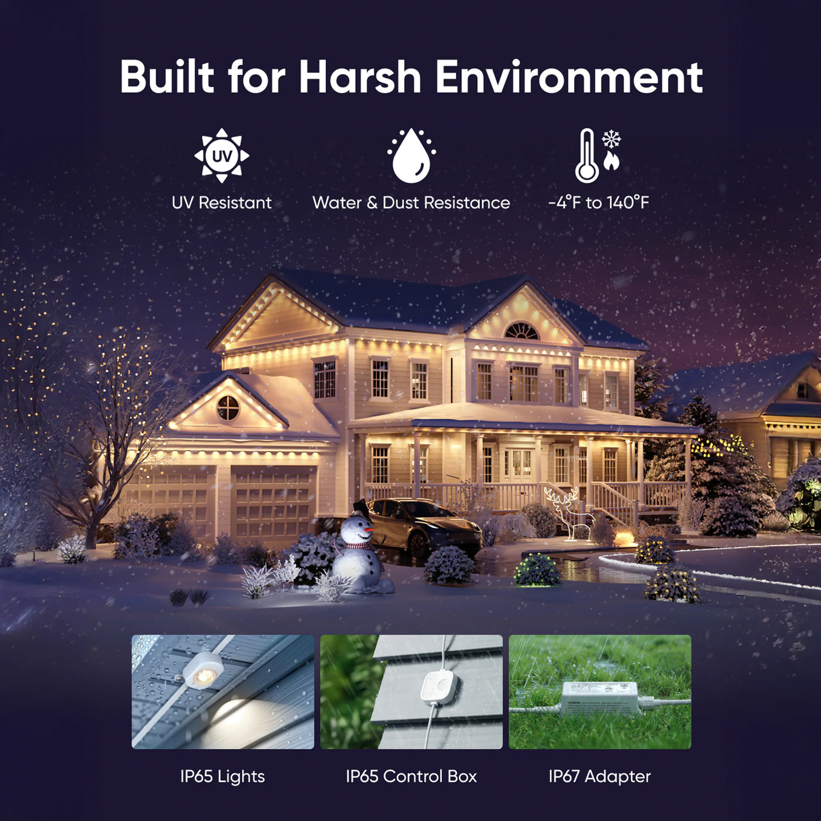 eufy 50-ft Plug-in White Indoor/Outdoor String Light with 30 Multicolor -L|22850