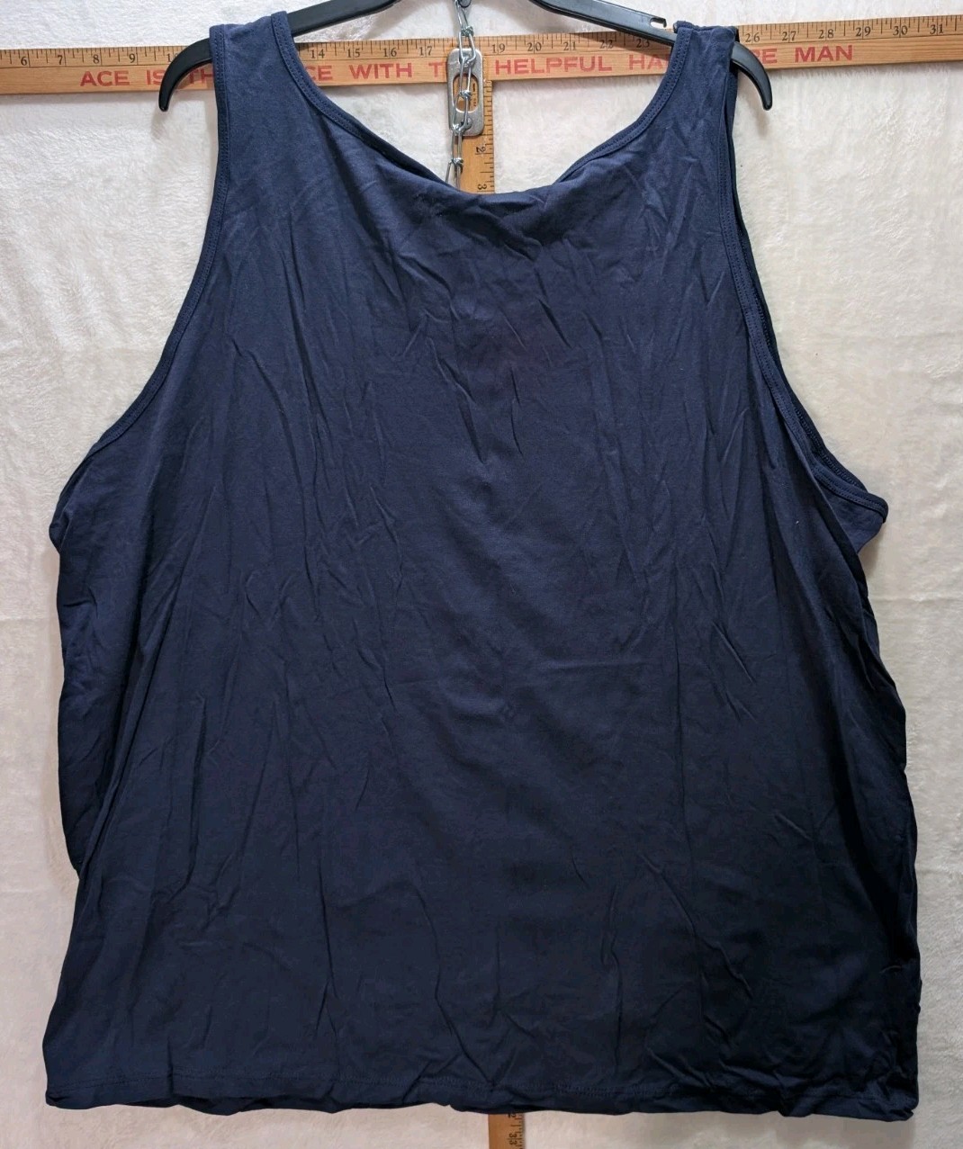 Vintage 90s Jerzees Activewear Navy Tank Top 3XL Heavyweight USA Made
