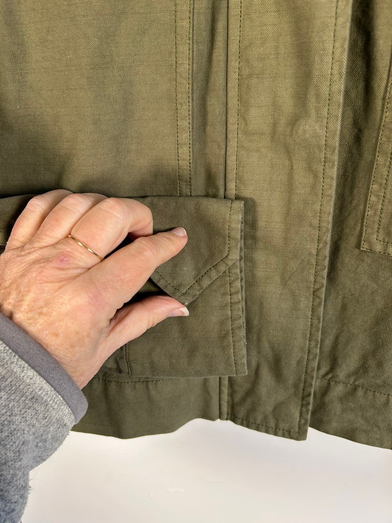 NWT Sundance Catalog Love and Soul Jacket Military Style Size PL
