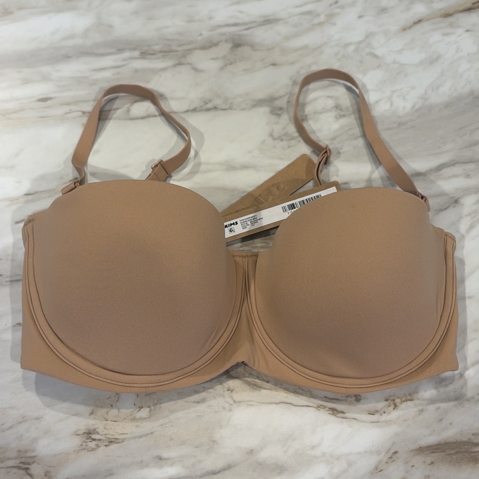 Skims Fits Everybody Strapless Bra Size 32C Ochre