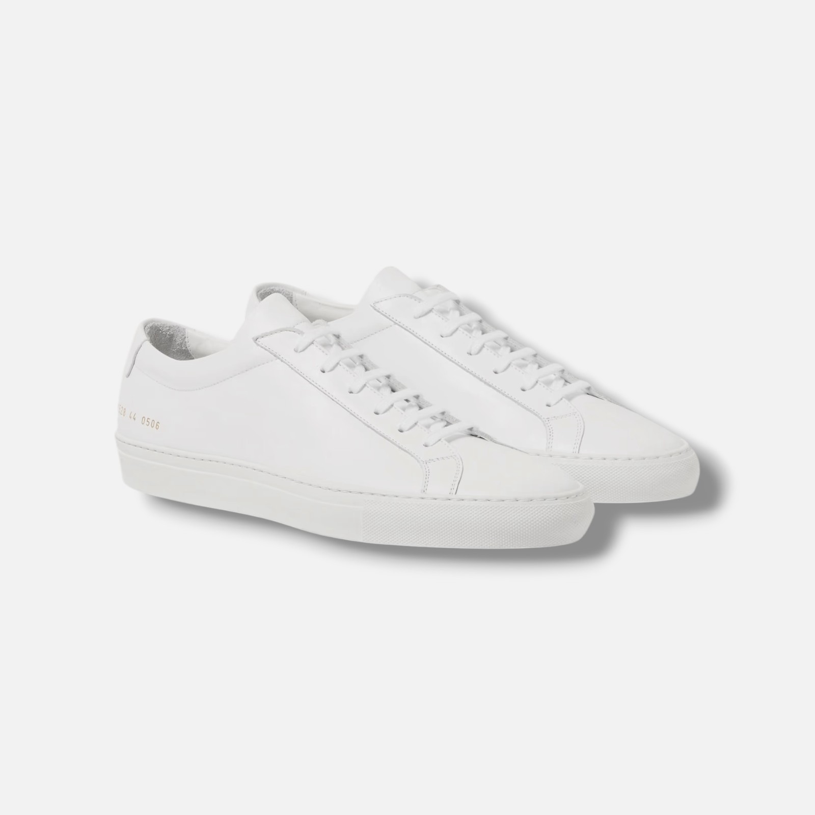 COMMON PROJECTS Womens White Original Achilles Leather Sneakers Size 40
