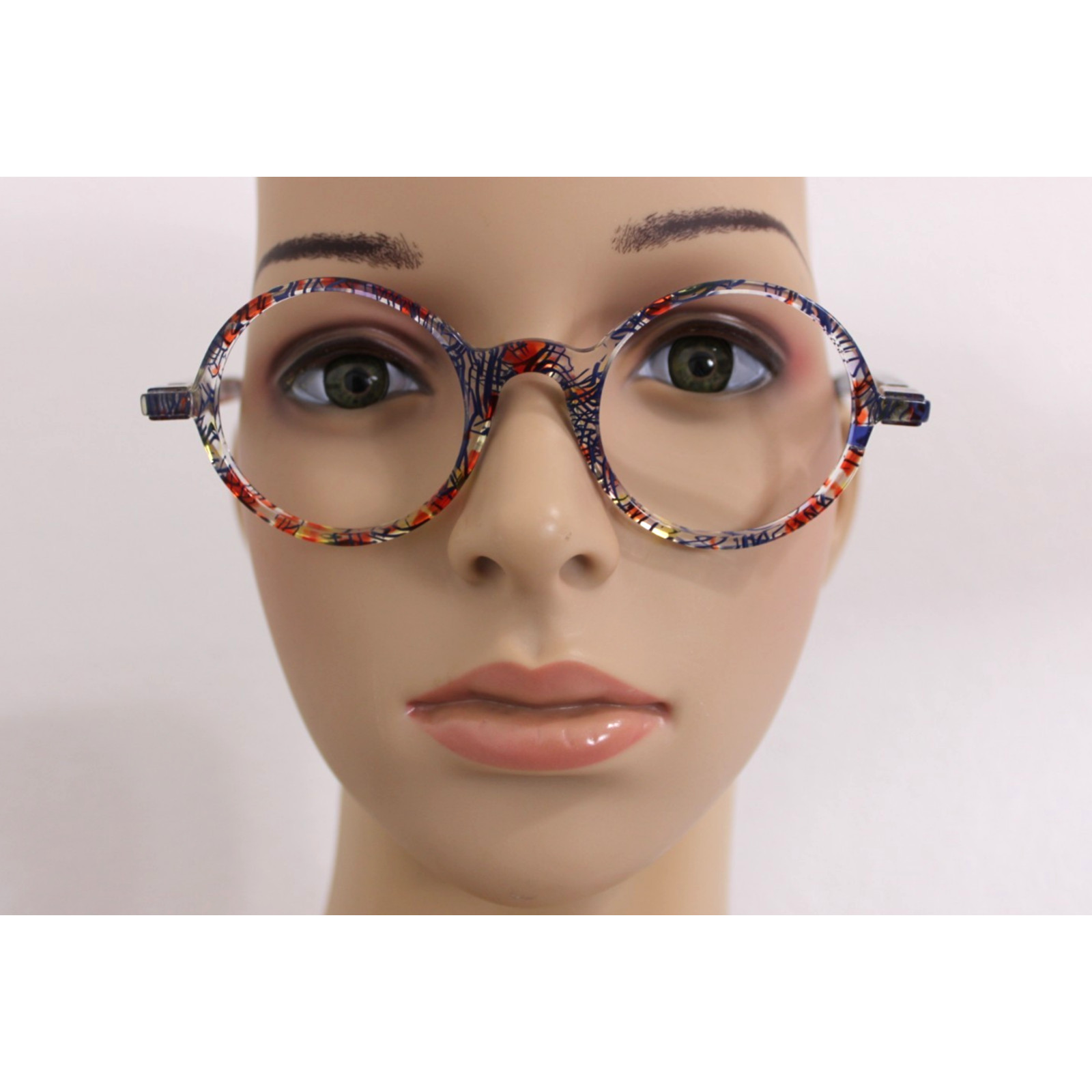 Piero Massaro Eyeglasses Glasses Frames Only PM484 EY2 Round Unisex Italy 142mm