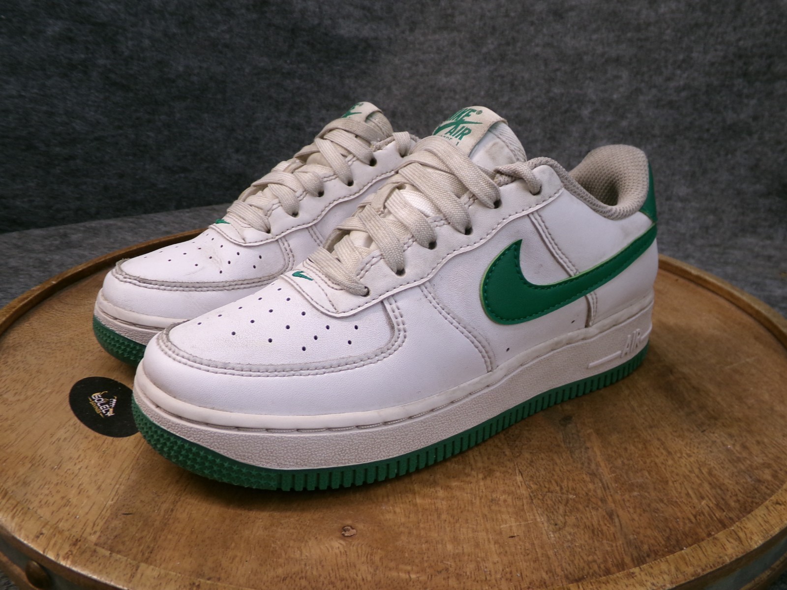 Nike Air Force 1 (GS) White Malachite Green Youth Size 2.5Y Shoes FV5948-103