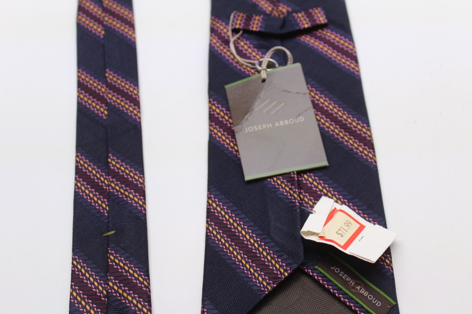 75) NEW JOSEPH ABBOUD MEN’S TIE 100% SILK MADE IN USA