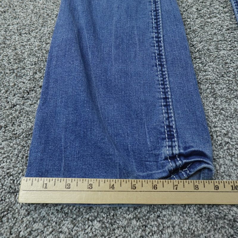 Amethyst Jeans Womens 13 Dark Blue Denim Pants Low Rise Boot Flare Stretch Y2K