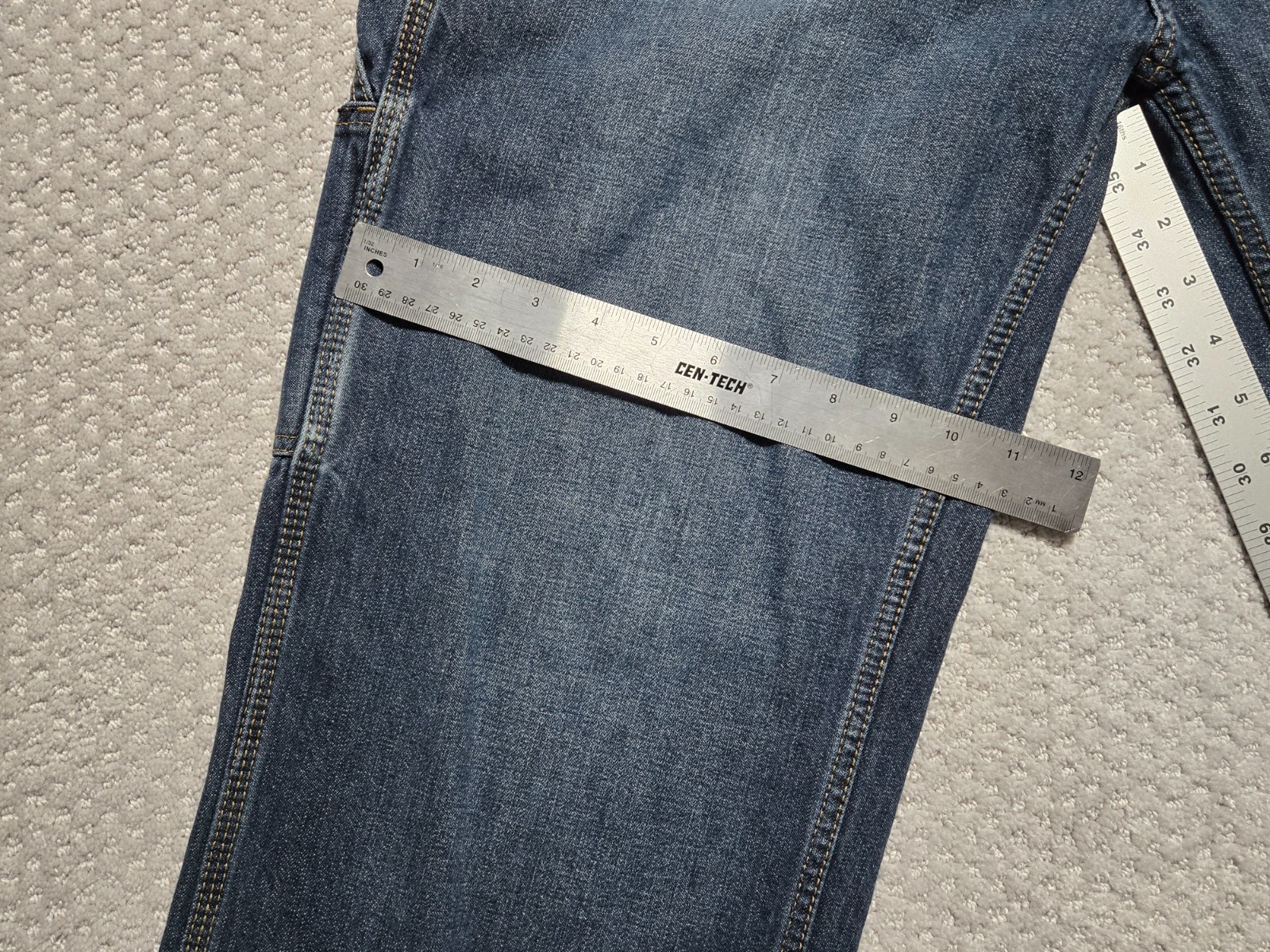 U.S. POLO ASSN. Baggy Blue Jeans ~ Men’s 34 x 32 ~ Carpenter Hammer Loop ~