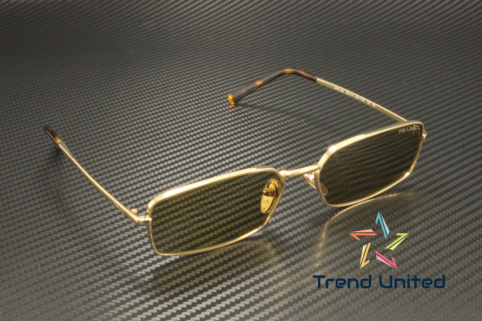 PRADA PR A60S 5AK70G Gold Green Olive 59 mm Women’s Sunglasses