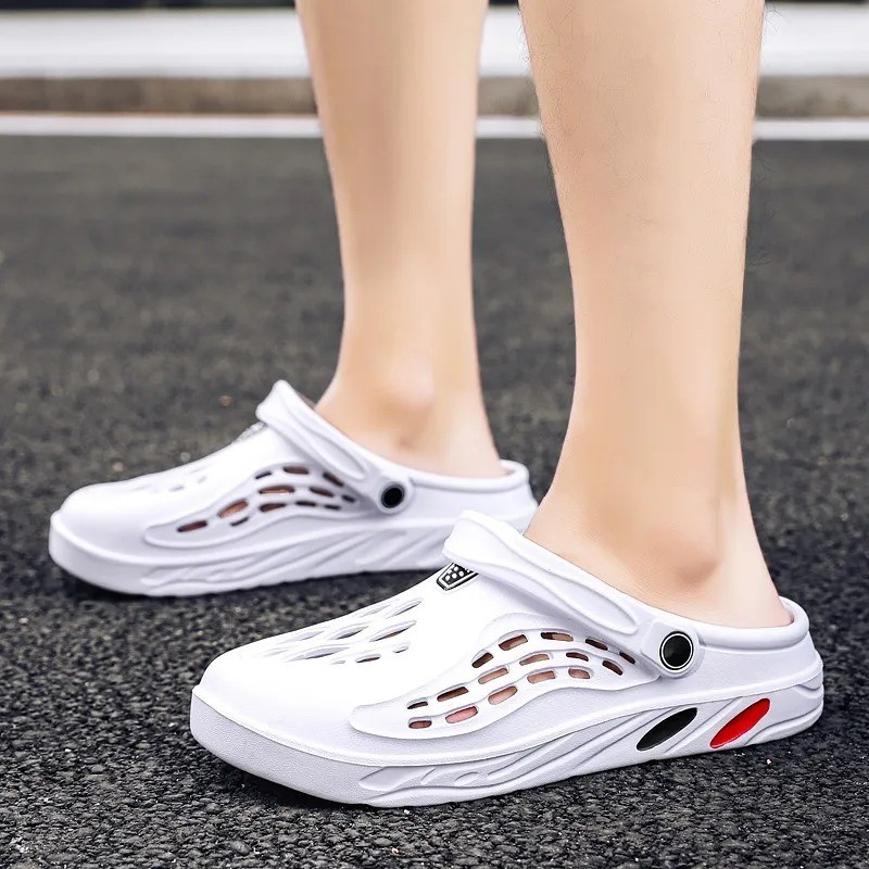 Summer Men Sandals Light EVA Men’s Casual Shoes Hole Shoes Clogs Lovers Home
