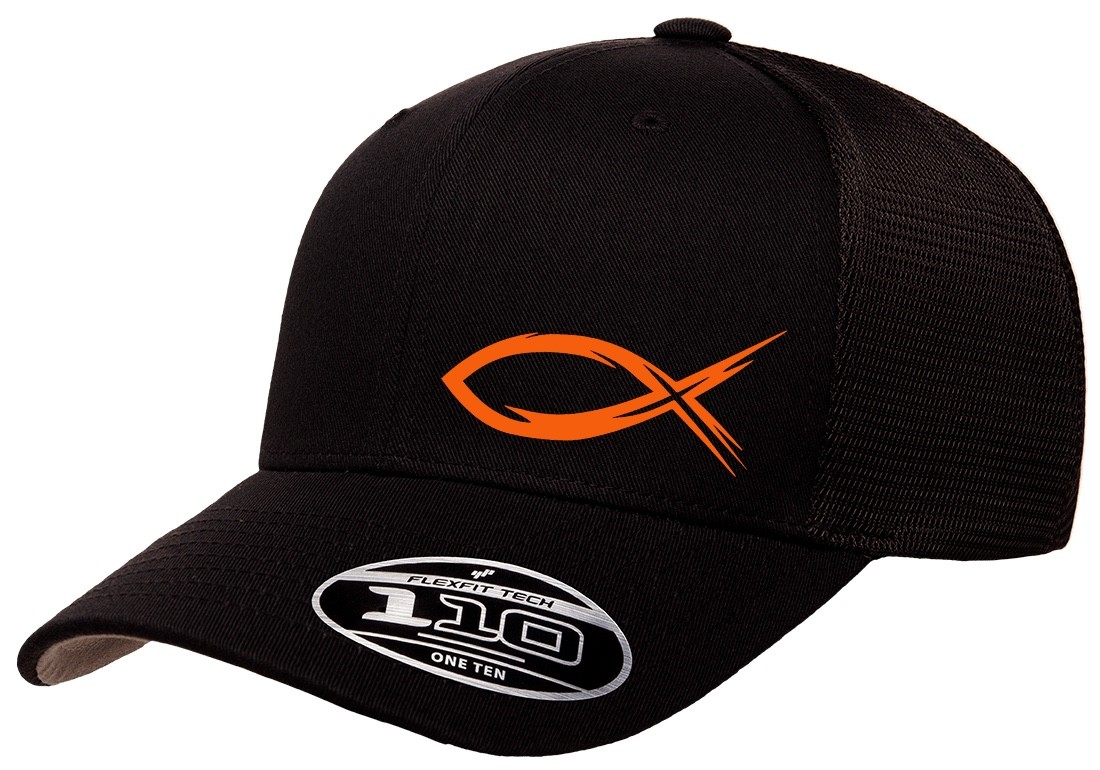 GOD JESUS RELIGION FISH TRUCKER SNAPBACK FLEXFIT 110M HAT *FREE SHIPPING*