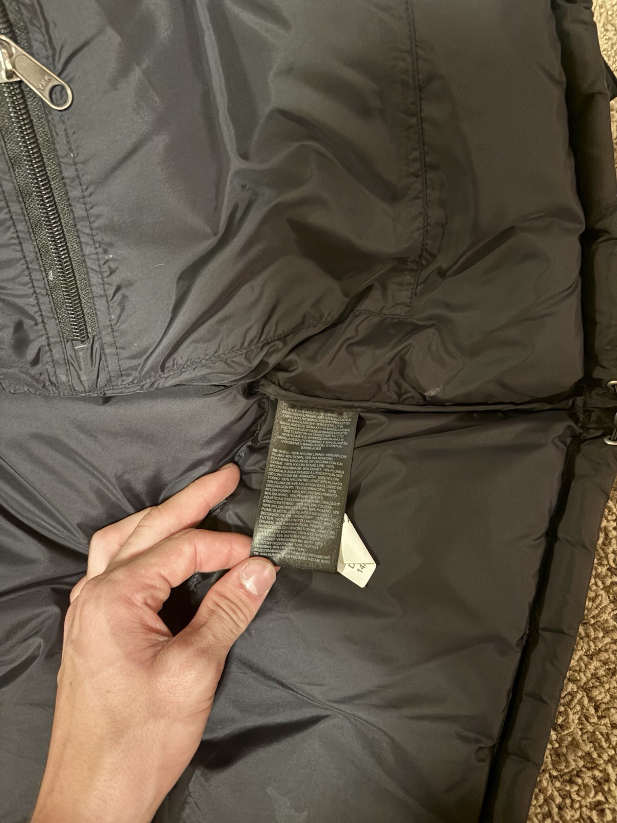 The North Face 1996 Retro Nuptse 700 Fill Down Puffer Jacket Black Men’s Medium
