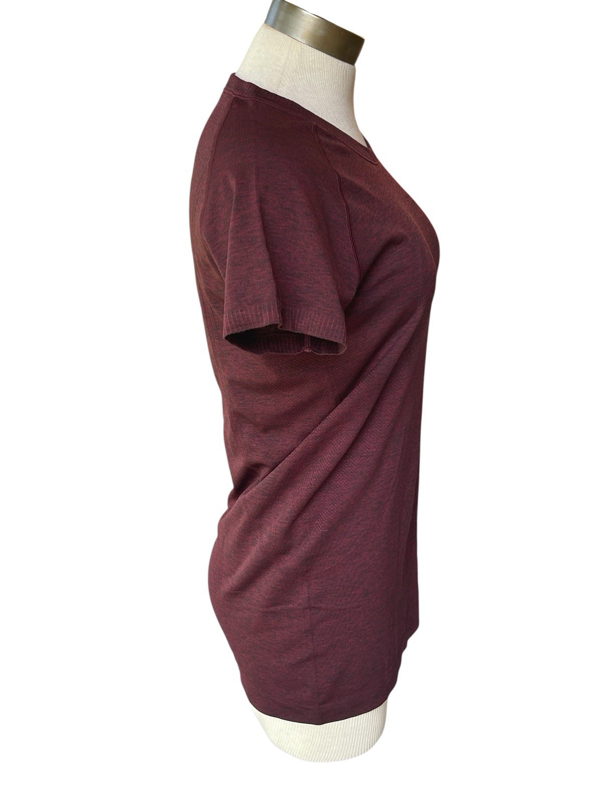 LULULEMON Swiftly Tech 2.0 Womens 10 Deep Rouge Short Sleeve Athletic Shirt EUC