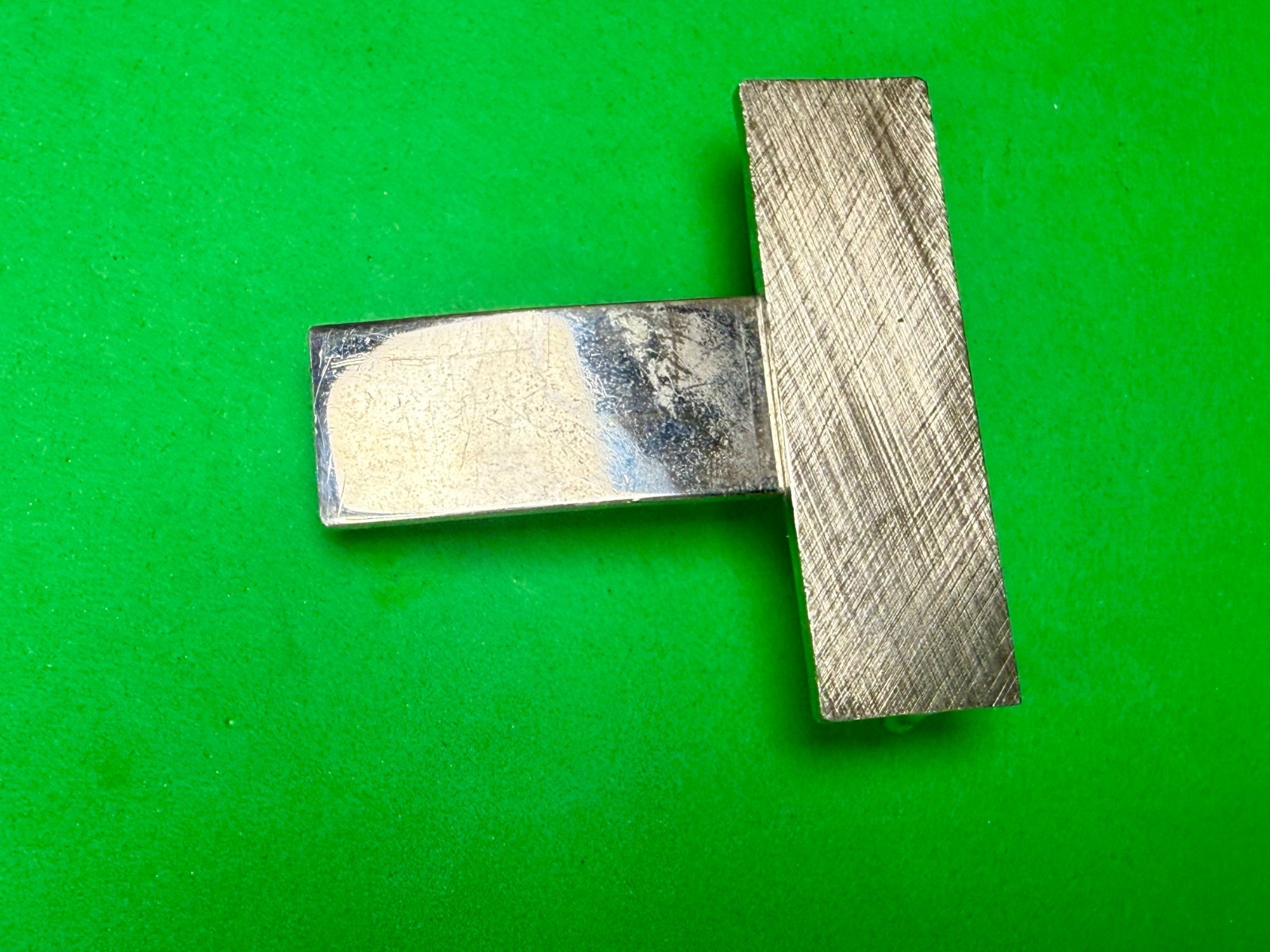 Cross Bar Metal Letter T Shaped Figural Cutout Unique Gold Color Belt Buckle