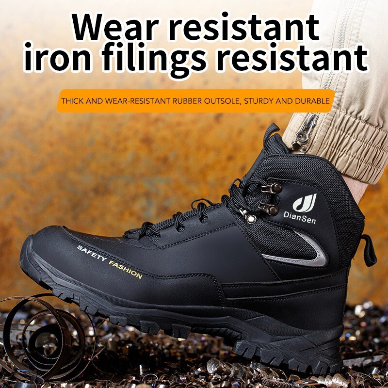 Roofing Shoes Men steel toe shoe Indestructible soles advanced non-slip traction