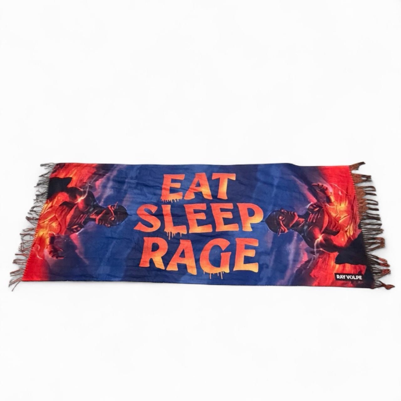 Ray Volpe Eat Sleep Rage Pashmina 2023 Concert Merchandise 72 x 28 Inches Rave