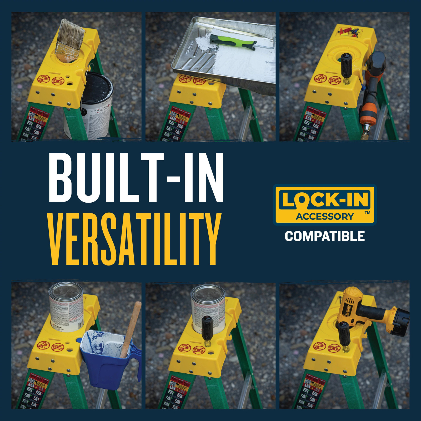 Werner FS200 6-ft ( 10-ft Reach Height ) Fiberglass Type 2 – 225 lbs. Loa|126302