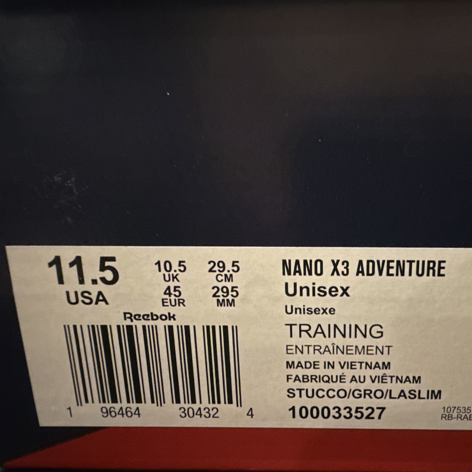 Reebok Nano X3 Adventure Unisex Training Sneakers Stucco Laser Lime