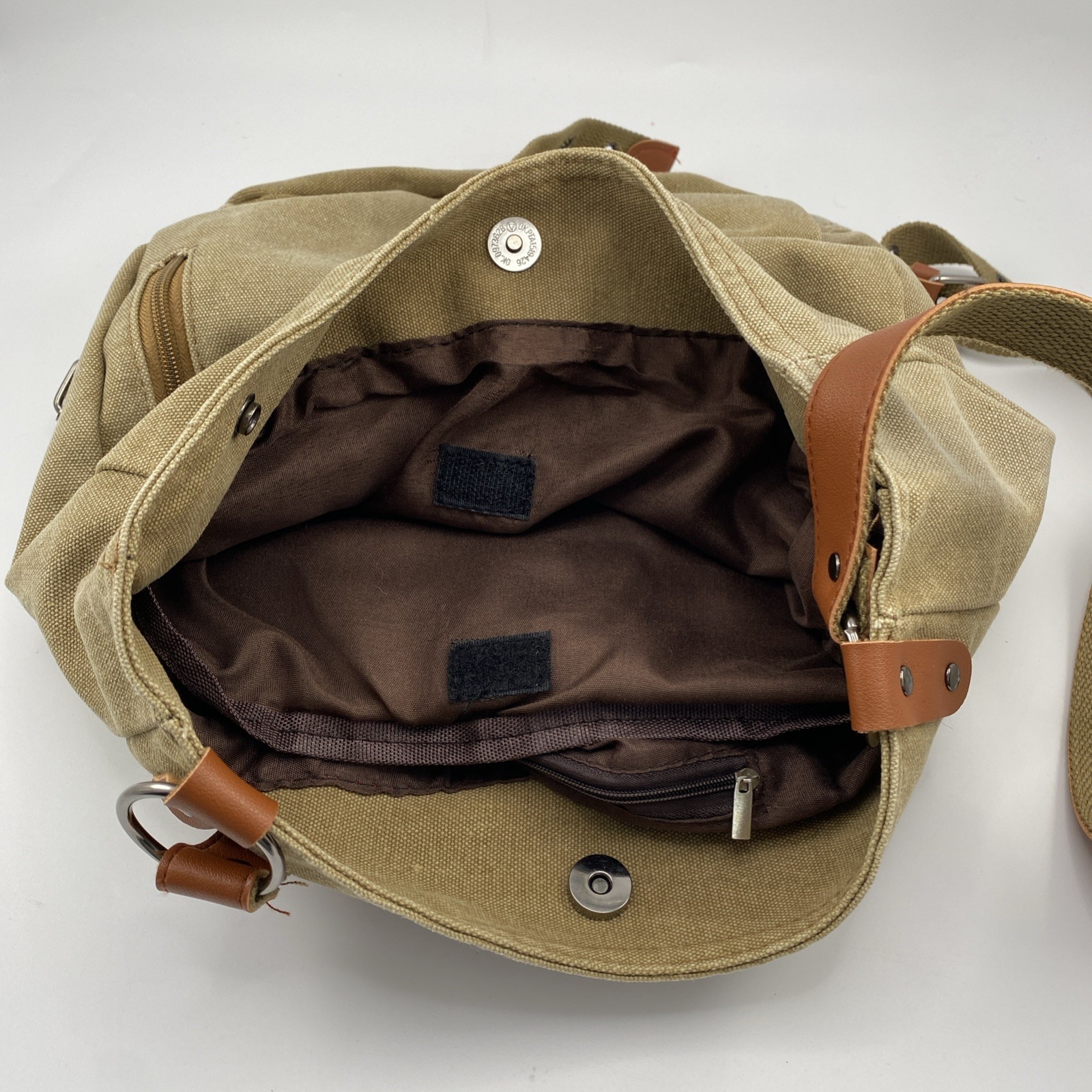 Brown Canvas Satchel Bag/Backpack – Everyday Use – Basic Simple