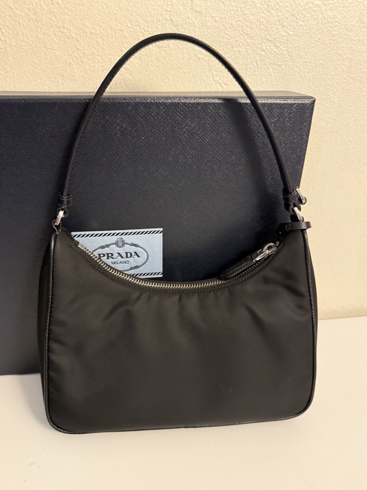 PRADA Re-Edition 2000 Shoulder Bag Mini Black Nylon