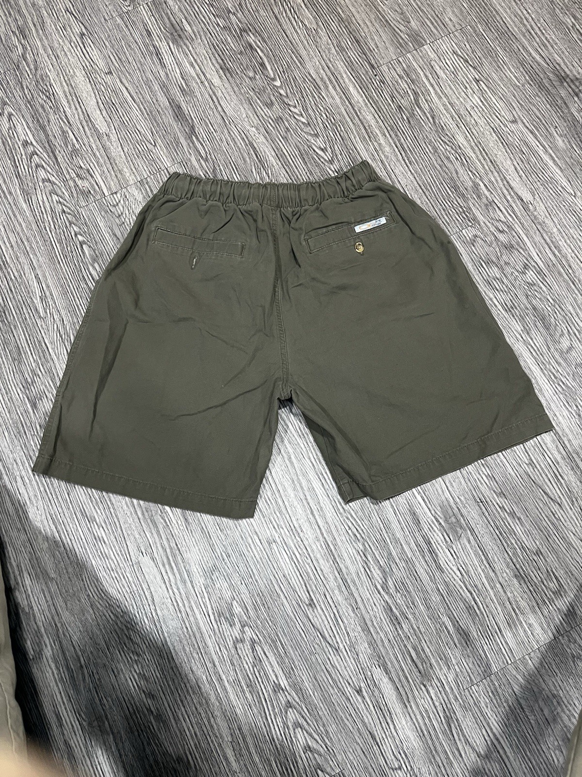 Vintage Y2K ocean pacific khaki green cargo shorts with adjustable waist