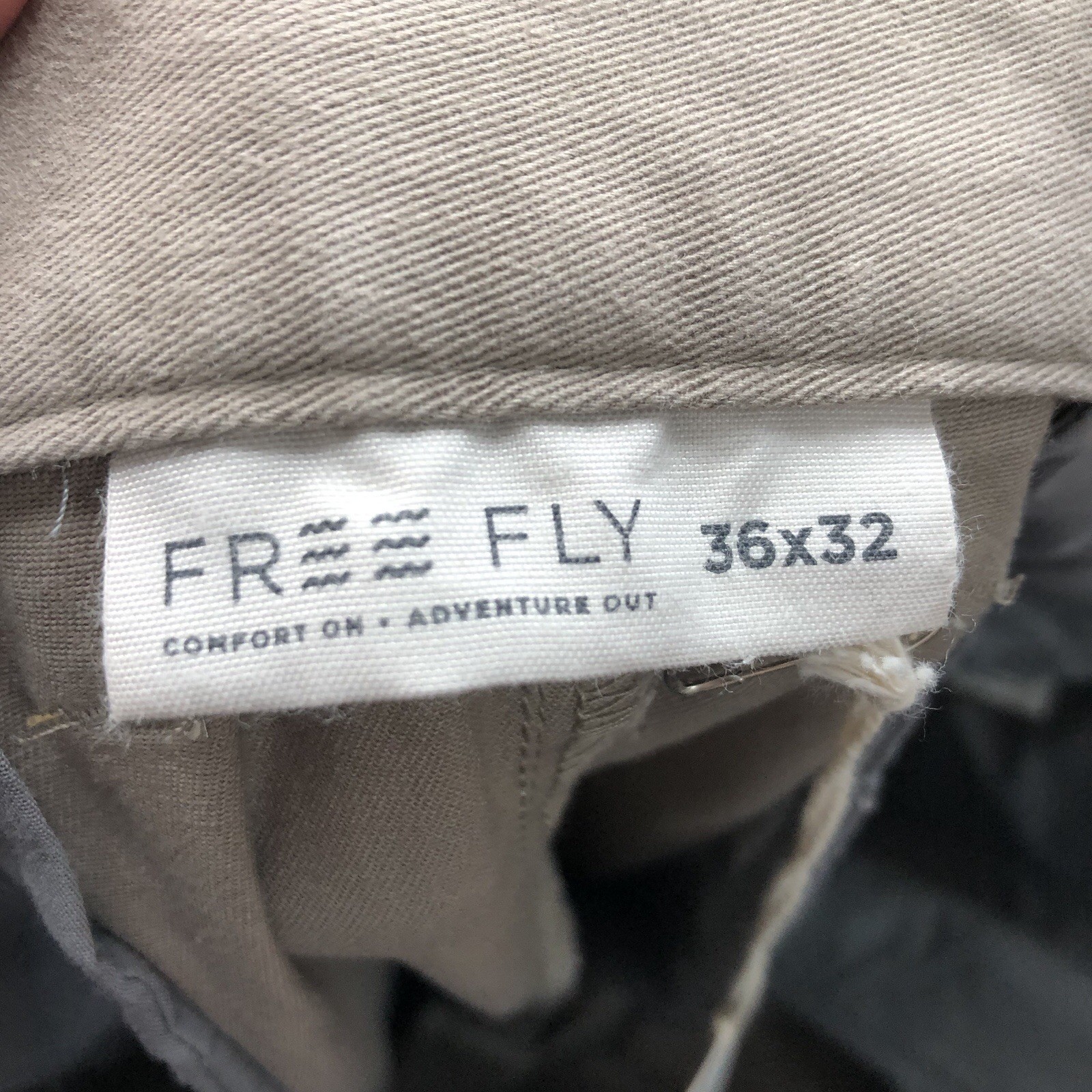 Free Fly Men’s Size 36×32 Anchor Chino Pants Tech Khaki Light Tan NWT